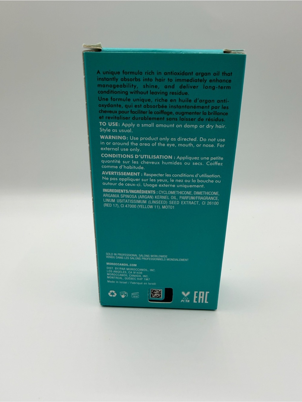 Moroccanoil Argan Oil Hair Treatment 50ml 1.7 fl oz All Hair Types New In Box - Picture 4 of 5